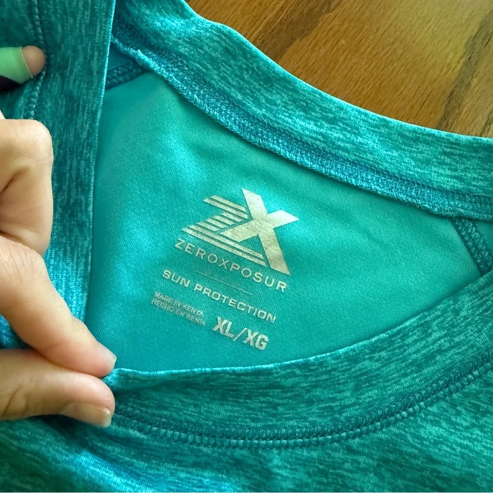 Zeroxposur Sun Protection Tshirt Bundle (2) Teal and Blue Size XL - Picture 3 of 10